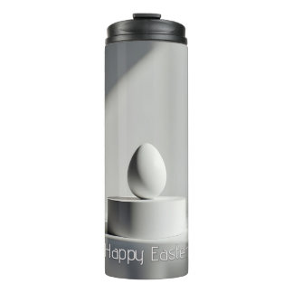 Minimalist Easter Egg on Modern Pedestal Thermal Tumbler
