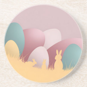 Minimalist Easter Elegance Coaster