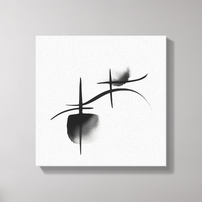 Minimalist Echoes | Premium Wrapped Canvas Print (Front)