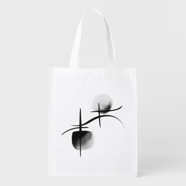 Minimalist Echoes | Reusable Grocery Bag (Front)