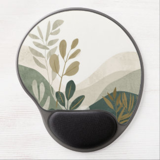 Minimalist Eco Botanical Mouse Pad Design