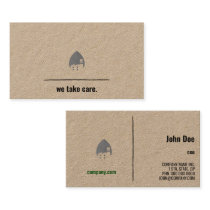 Minimalist Eco Kraft Business Card