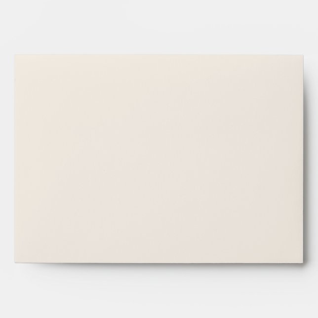 Minimalist Ecru Wedding Off-White Matching Plain Envelope (Front)