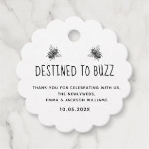 Minimalist & Editable Pure Honey Favor Tags
