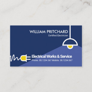 Minimalist Electrical Circuit Wiring Business Card