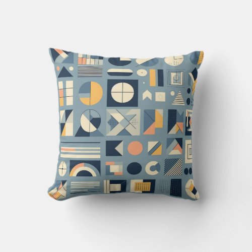 Minimalist Elegance Art Geometric Abstract Harmony Throw Pillow