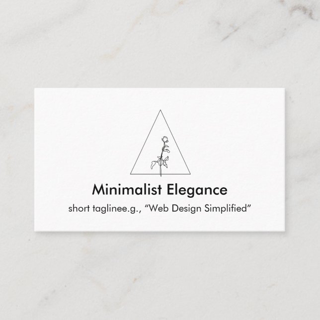 Minimalist Elegance Business Card (Front)