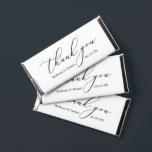 Minimalist Elegance Calligraphy Wedding Hershey Bar Favors<br><div class="desc">Modern Elegant Beautiful yet Simple Minimalist Calligraphy Thank You Chocolate Bar Wedding Favors</div>