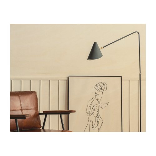 Minimalist Elegance Modern Interior Design Wood Wall Art