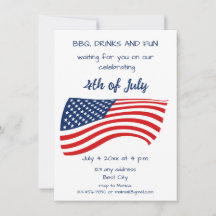 Minimalist Elegant 4th of July Family Party 
