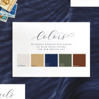 Minimalist Elegant 5 Colors Wedding Attire