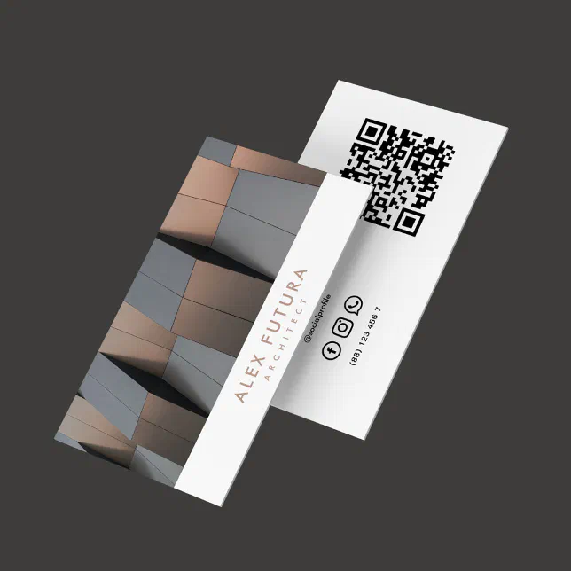 Minimalist Elegant Architect Construction Business Card | Zazzle