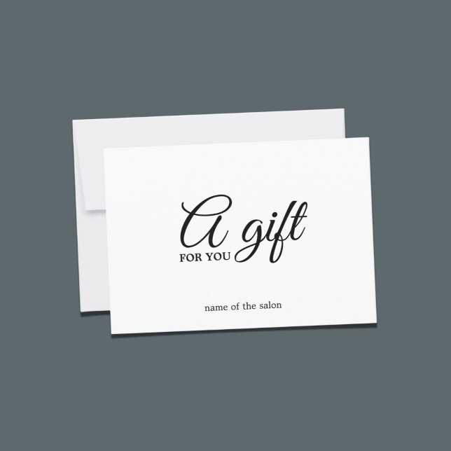 Minimalist Elegant Black White Beauty Gift (Creator Uploaded)