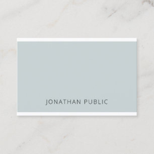 Minimalist Elegant Blue Green Simple Template Top Business Card
