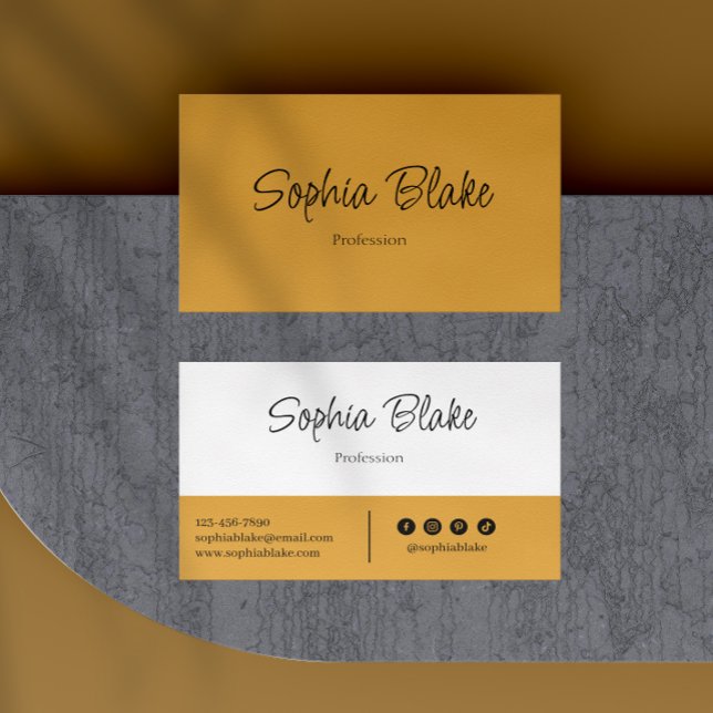 Minimalist Elegant Boho - Custom Professional  Business Card (Creator Uploaded)