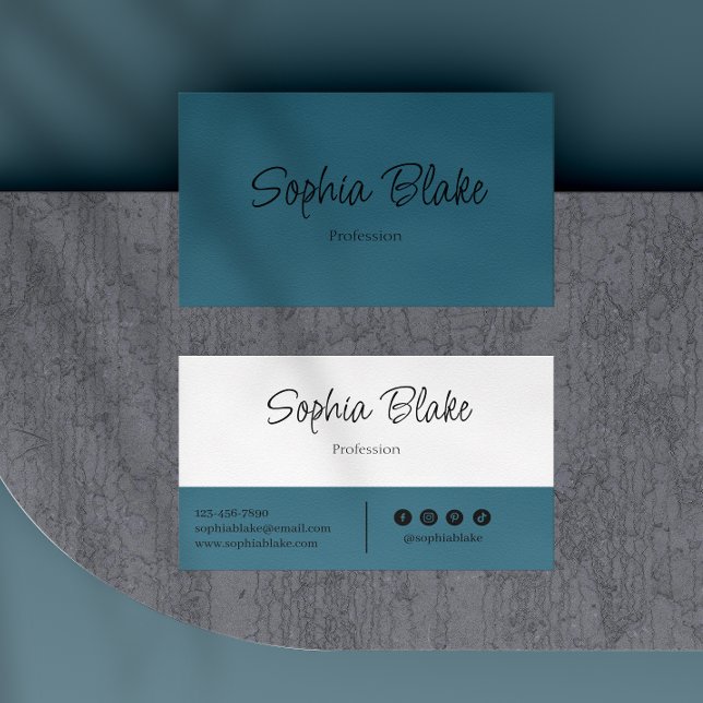 Minimalist Elegant Boho - Custom Professional  Business Card (Creator Uploaded)