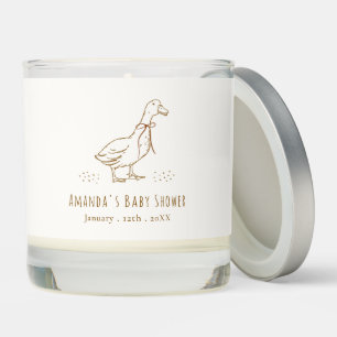 Minimalist Elegant Boho Silly Goose Baby Shower Scented Candle