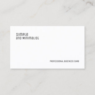 Minimalist elegant business card