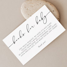 Minimalist Elegant Calligraphy Baby Shower Books