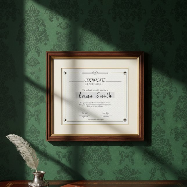 Minimalist Elegant Certificate Of Achievement Desi (Creator Uploaded)