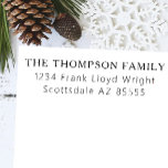 Minimalist Elegant Christmas Simple Return Address Self-inking Stamp<br><div class="desc">Elevate your holiday correspondence with our Minimalist Elegant Christmas Simple Return Address Self-Inking Stamp. Designed for effortless style, this self-inking stamp brings a refined, minimalist touch to each envelope, making it perfect for holiday cards, business mailings, or personal letters. With its sleek design and easy-to-read font, this stamp adds a...</div>