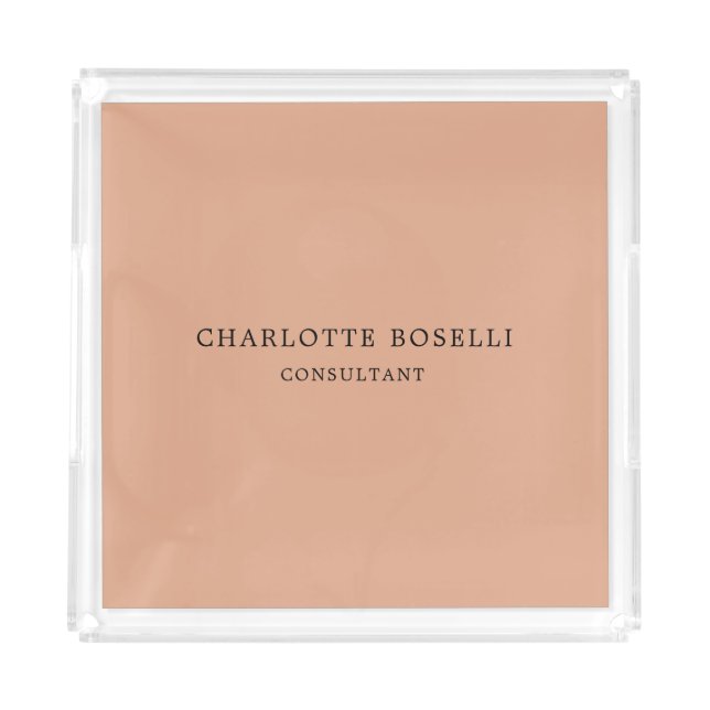 Minimalist Elegant Classical Professional Acrylic Tray (Front)