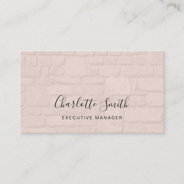 Minimalist Elegant Classical Professional Business Card (Front)