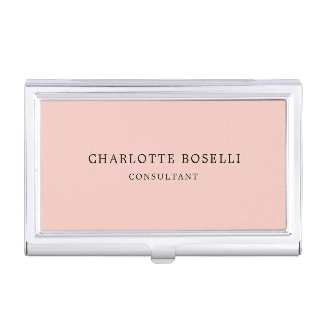 Minimalist Elegant Classical Professional Business Card Case (Front)