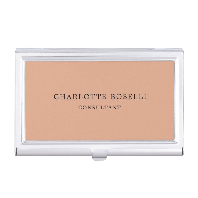 Minimalist Elegant Classical Professional Business Card Case (Front)