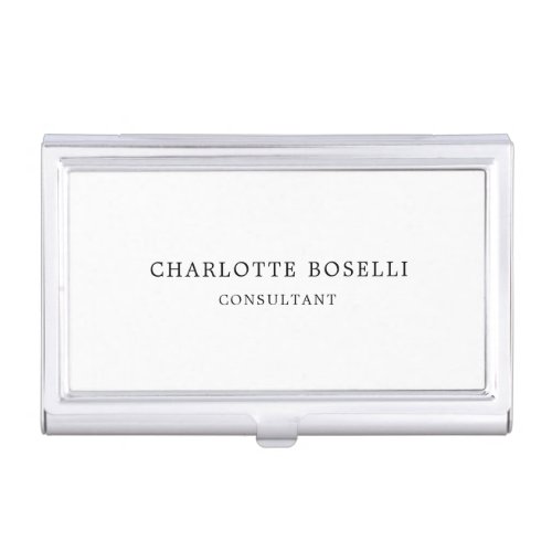 Minimalist Elegant Classical Professional Business Card Case