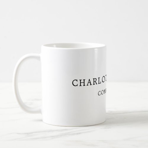 Minimalist Elegant Classical Professional Coffee Mug