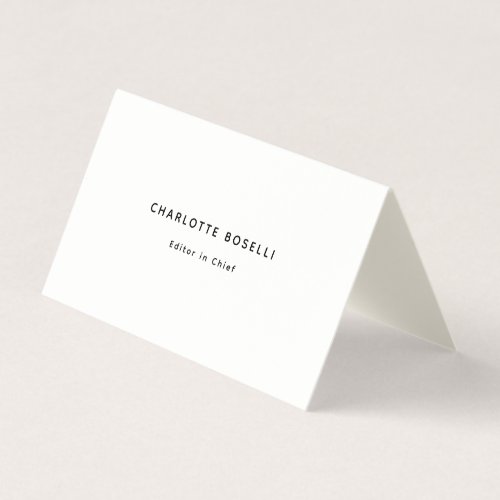 Minimalist Elegant Classical Professional Cream Business Card