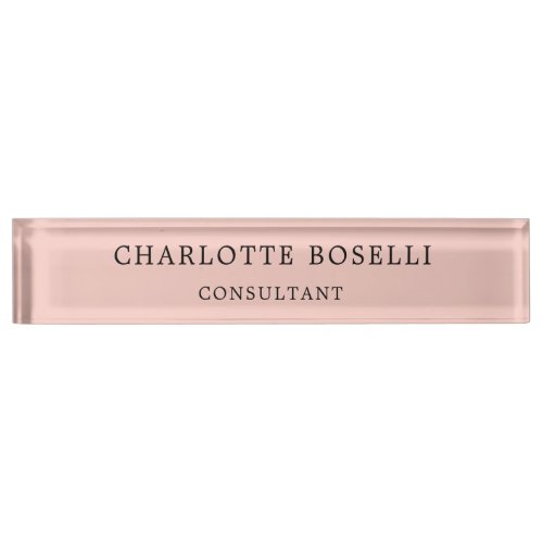 Minimalist Elegant Classical Professional Desk Name Plate