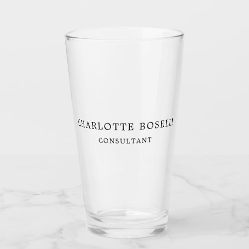 Minimalist Elegant Classical Professional Glass