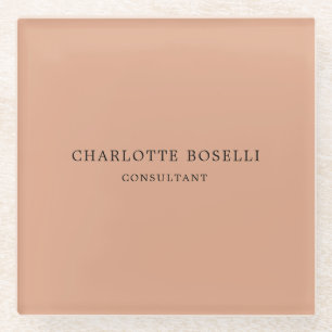 Minimalist Elegant Classical Professional Glass Coaster