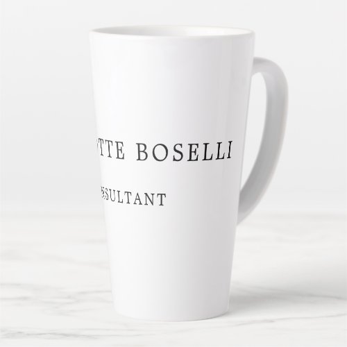Minimalist Elegant Classical Professional Latte Mug