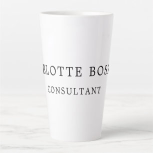 Minimalist Elegant Classical Professional Latte Mug