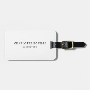 Minimalist Elegant Classical Professional Luggage Tag