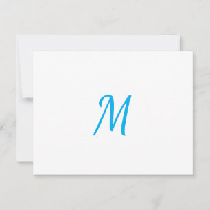 Minimalist Elegant Classical Professional Monogram Note Card