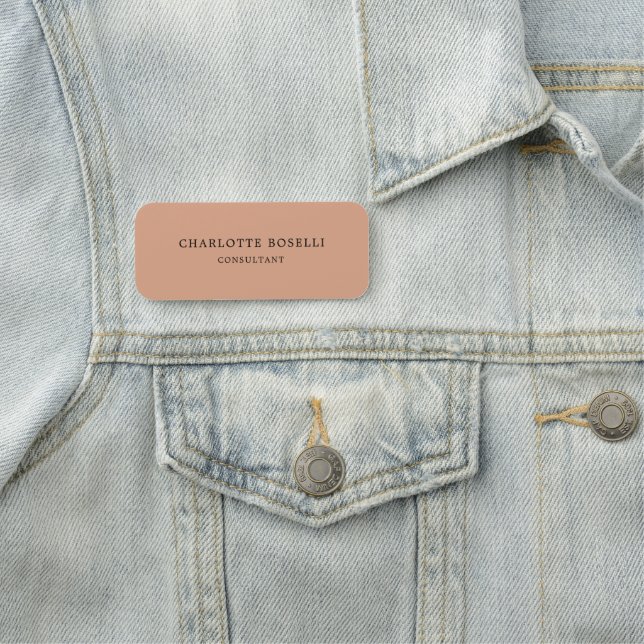 Minimalist Elegant Classical Professional Name Tag (In Situ)