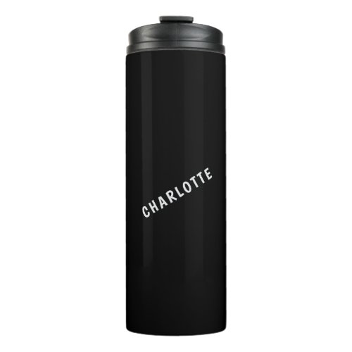 Minimalist Elegant Classical Professional Own Name Thermal Tumbler