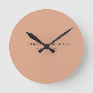 Minimalist Elegant Classical Professional Round Clock