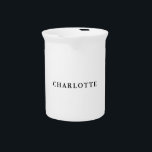 Minimalist Elegant Classical Professional Simple Beverage Pitcher<br><div class="desc">Standard Size Professional Templates For All Business Needs. Various Size and Type Options,  Easy to Use Creation Tool. You Only Need to Change Name and Details.</div>