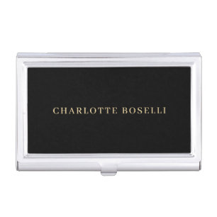 Minimalist Elegant Classical Professional Simple Business Card Case