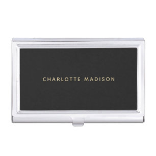 Minimalist Elegant Classical Professional Simple Business Card Case