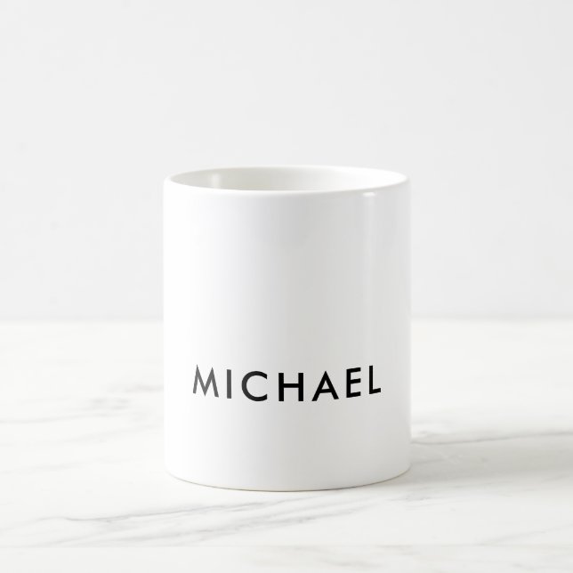 Minimalist Elegant Classical Professional Simple Coffee Mug (Center)