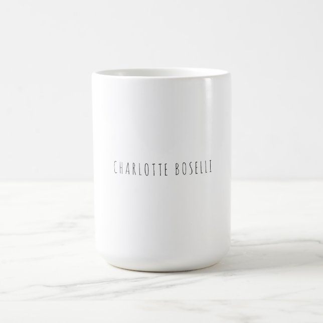 Minimalist Elegant Classical Professional Simple Coffee Mug (Center)