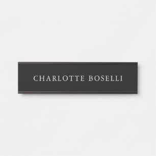 Minimalist Elegant Classical Professional Simple Door Sign