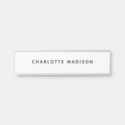 Minimalist Elegant Classical Professional Simple Door Sign