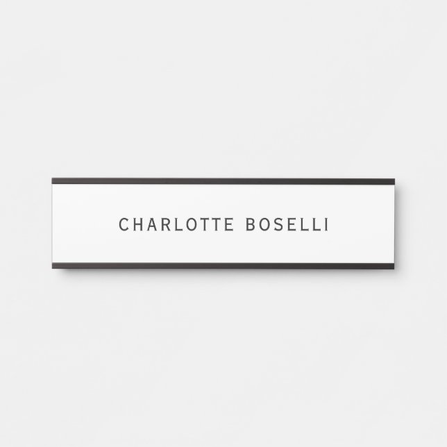 Minimalist Elegant Classical Professional Simple Door Sign (Front)